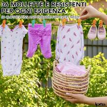 1/2套晾衣夾加晾衣繩套裝，自備收納籃，彩色，防滑設計，夾力強，優選pp材質，無異味，結實耐用，多功能，晾曬一併收納籃，彩色，防滑設計，夾力強，優選pp材質，無異味，結實耐用，多功能，晾曬一並裝點 - 彩色 - 查看 7