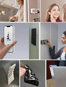 24个双面硅胶手机吸盘，加厚双面圆形设计 - A - 查看 3