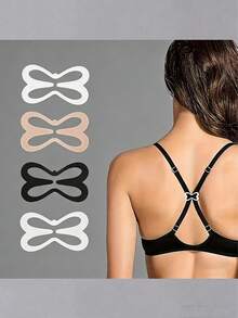 1/10pcs Camisole Bra Strap Clips, Non-Slip Fasteners, Hidden Strap - Multicolor - View 3