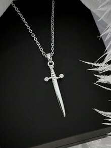 1 Set Stainless Steel Heart Pendant Necklace, Fashionable Jewelry Set, Versatile Minimalist Design, Gift Accessory