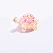 Una pieza de joyería de tortuga con cristal adhesivo, artesanías de tortuga hechas de cristal, regalos de cristal y adornos decorativos para el diseño de interiores. - Multicolor - Ver 7