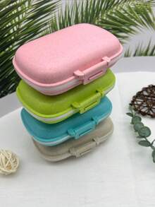 1pc Medicine Box Multi-Compartment Multifunctional Medicine Box Medicine Storage Box Portable Sealed Medicine Box Travel Medicine Box Mini Portable Pill Storage Box Waterproof And Moisture-Proof Travel Medicine Storage Box Weekly Pill Box Medicine Dispenser Pocket Medicine Box. Can Store Vitamins Fish Oil Health Care Products Suitable For Outdoor Camping Hiking Fishing Moisture Prevention Mountain Climbing And Travel - Multicolor - View 6