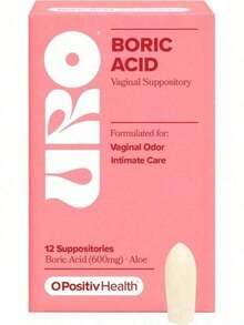 O Boric Acid Vaginal Suppository W/ Lactic Acid & Aloe For Vaginal Odor, 12 Ct - 1 - Xem 8
