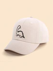 1 chiếc mũ lưỡi trai cổ điển hình khủng long màu trơn - Thích hợp sử dụng ngoài trời quanh năm cho trẻ từ 1-8 tuổi. - 1PC - Xem 8