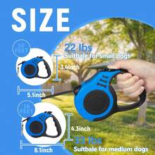 9.8ft Retractable Dual-Handle Dog Leash, Easy Control And Comfortable Grip - Multicolor - View 6