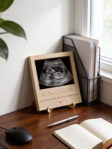 木质婴儿相框，孕期纪念相框，适合作为礼物送给妈妈、妻子、女友、爸爸、闺蜜、宝宝
