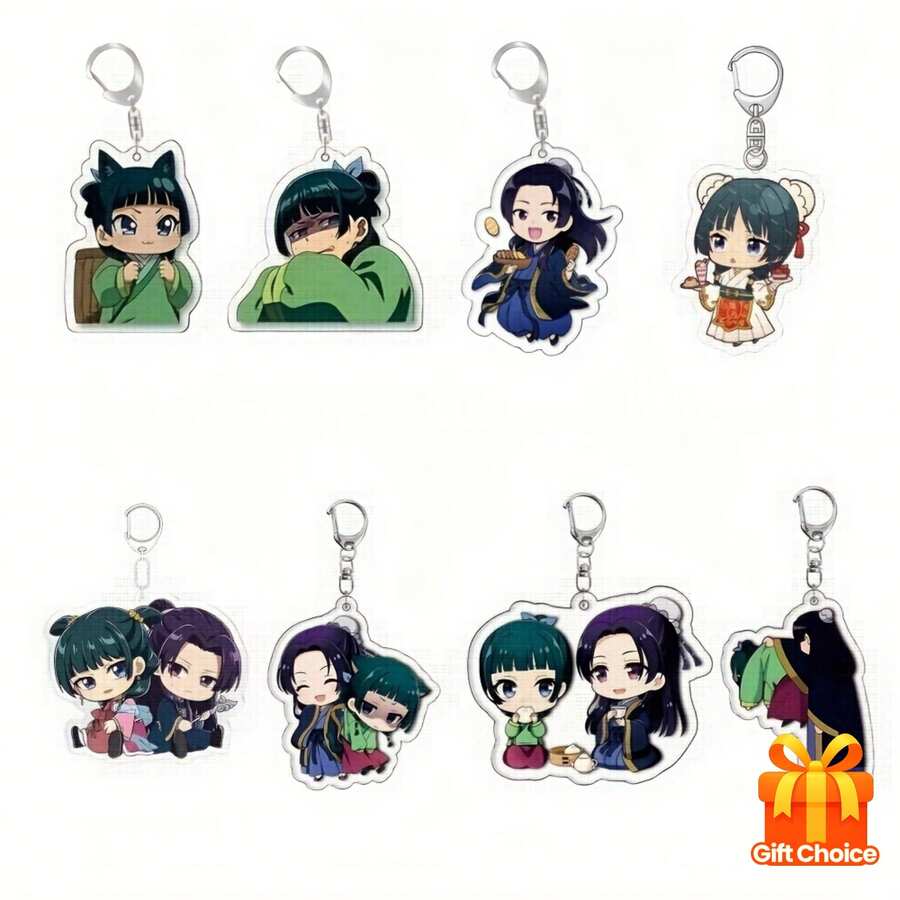 1 Acrylic Anime Character Keychain, Cute Kawaii Keychain, Keychain, Ring Bag Backpack Accessories Cosplay Costume Accessories Fan Gift, Anime Enthusiast Gift, Thanksgiving, Birthday Gift, Remove Film Before Use - 款式 6 - 查看 1