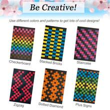 15 Paper Weaving Project • Anxiety Relief PaperCraft • DIY Placemats With ¾-Inch Paper Strips And 9x14-Inch Mats • Beginner Learn To Weave • Arts And Craft Kits For Home And Classroom Decor - 彩色 - 查看 6