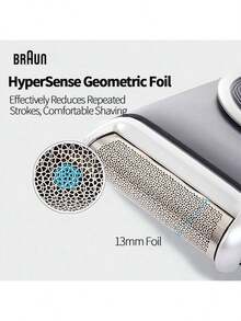 Braun M90便攜式電動刮鬍刀 經典復古設計 精緻金屬機身輕巧易攜，乾電池供電無需充電，隨時隨地保持整潔儀容 - 黑色 - 查看 5