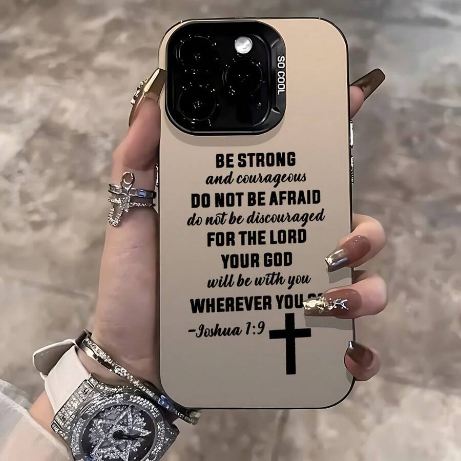 New Model Debut Scripture Phone Case, From Joshua 19, Compatible With Various  Models Including 17, 16E, 16, 15, 14, 13, 12, 11 Mini, Pro, Max, Air, X, XR, XSMAX, 8, And 7 Plus, Made Of Matte Material, Provides Anti-Drop Protection., Valentine's Gifts, Christmas Gifts - 混合顏色 1 - 查看 1