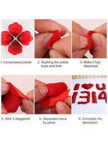 1000片/2000片人造玫瑰花瓣，仿真玫瑰花瓣，浪漫无纺布仿玫瑰花瓣，红/白/蓝/粉玫瑰花瓣，适用于婚礼、情人节礼物装饰、庆典装饰、家居装饰，浪漫手工散落花材，无纺布材质，多层花瓣，散落花材，告白花瓣，填充物，家居装饰，周年纪念装饰，情人节装饰 - 彩色 - 查看 8