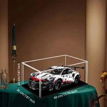 1pc Transparent Acrylic Display Case - Dust-Proof Storage Box, Suitable For Figurines, Models, Dolls - Art Display Shelf (Please Refer To The Installation Video In This Link For Assembly)