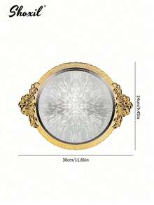 shoxil 1个太阳图案托盘，可作珠宝托盘、装饰托盘、化妆品托盘，带把手设计，方便收纳和展示珠宝，多功能托盘，适用于家居装饰和收纳 - 托盤 - 查看 7