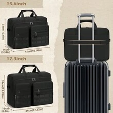 NEWHEY 15.6/17.3 Inch Men's Professional Messenger Bag, Waterproof Polyester Laptop Bag, Business Computer Bag - Multicolor - View 5