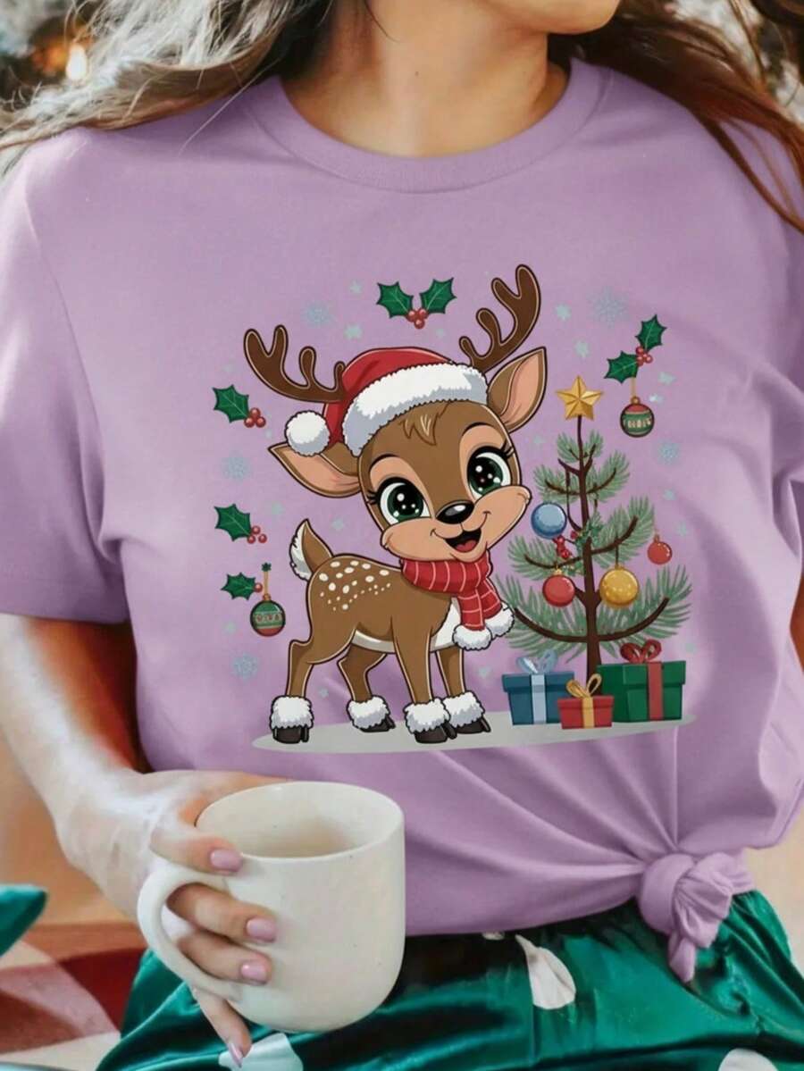 Women T-Shirts - Lilac Purple - View 1