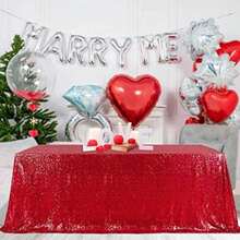 Popular Black Sequin tablecloth On ! Sequin Shimmer Tablecloth 50x80 by B-COOL(396.2 x 228.6 cm (Rectangular) Rojo -) - Multicolor - Ver 8
