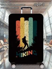 1件装，300克/平方米旅行系列印花图案，是商务旅行、暑假旅行和返校旅行的理想之选。这款耐用、防刮的涤纶保护套男女皆宜，可有效防尘且易于清洁。是户外度假的必备旅行配件（适用于20-28英寸的行李箱）。 - 彩色 - 查看 36