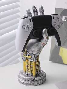 未来主义赛博朋克机械臂雕像，黑色手掌，游戏手柄支架，耳机支架，桌面摆件，送给游戏玩家和男士的完美礼物，适合万圣节、圣诞节、周年纪念日、感恩节等各种场合。 - 彩色 - 查看 16