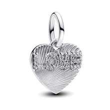 1件时尚闪亮心形皇冠、星形蝴蝶结、十字架吊坠、高跟鞋、吊坠装饰珠子，女士手链手镯DIY珠宝制作及日常穿搭搭配饰品，适合女孩佩戴 - 銀色 - 查看 17