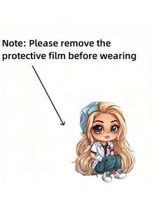 2D Flat Acrylic Nurse Girl ID Card Holder - Retractable Badge Reel, Durable Tag, Suitable For Medical Students And Practicing Nurses - Durable PMMA Material, For Workplace ID, Medical Tag Clip | Fun Design | Durable Acrylic Material, Nurse Accessories, Back To School, Teacher Gift - Multicolor - View 6