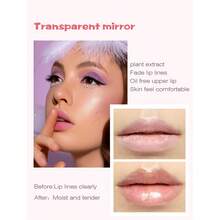 Aceite voluminizador de labios que reduce las líneas de los labios, hidrata, mejora la elasticidad de los labios y mejora la sequedad y la decoloración de los labios. - transparente - Ver 5