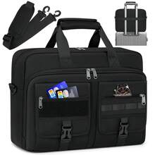 Laptop Bag 15.6/17.3 Inch Laptop Briefcase Men Business Computer Bag Large Laptop Case Waterproof Military Shoulder Messenger Bag Work Office Travel Laptop Bag - Multicolor - View 1