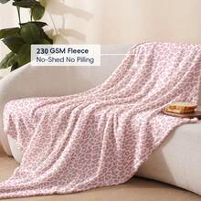 Comfortable Polka Dots, Leopard Print, Spotted Patterns, Soft And Warm Retro-Style Geometric Design,Super Soft Flannel Printed  Blanket,As Birthday Gifts, Family, Wedding, Souvenir Blankets, Polyester Blankets Suitable For All Seasons, Washable, Machine Washable, Lightweight, Breathable, Comfortable, Warm, Unique, 280gsm For Him, Her Personalized Ideal Gifts For Her, Him, Family, Boyfriend, Girlfriend, Father, Family, Mother, Lover, Daughter, Son, Grandfather, Grandmother, Friend, Classmate, Pet.   Perfect Nap, Camping, Travel, Home, Daily Life, Office Decoration, Birthday, Anniversary, Valentine's Day, Thanksgiving, Christmas, Halloween, Mother's Day, Father's Day, Wedding, New Year Gifts ,Sofa,Bed,Car,Bedroom,Living Room,Office,  Outdoor Camping, Beach,Wall Decoration - 多色5 - 查看 3