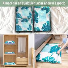 PZW-Bolsas de Almacenamiento de Vacío 12 Pcs Bolsas al Vacio Ropa para Viaje Reutilizables Bolsas de Compresión con Bomba Vacio Eléctrica Ahorro Espacio para Guardar Cobijas Edredones8766 - Hojasdemonstera12unidades - Ver 6