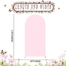 1/3-Pack 7.2-Foot Elegant White Stretch Double-Sided Arch Cover For Wedding Arches And Party Ceremony Decorations - Hồng - Xem 9