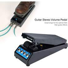 Alomejor DF1511A Pedal de volumen est¨¦reo para guitarra, perilla ajustable de amplitud, doble entrada y salida, accesorio de rendimiento - 1 - Ver 6