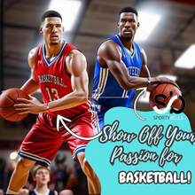 Sportybella Unisex Basketball Charm Bracelet - Adjustable Friendship Bracelet With Basketball Charm,LightBlue - LightBlue - 查看 6