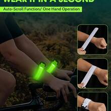 1pc New Design Reflective Wristband - High Visibility Running Gear, For Night, Multiple Colors Available, 3 Lighting Modes Armband, Suitable For Night Walking And Cycling - Multicolor - View 10