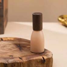 1pc 12ml Morandi Roll-On Perfume Oil Bottle, Wooden Cap Small Portable Refillable Bottle, Walnut/Beech Wood Roller Ball, Suitable For Essential Oils, Mosquito Repellent, Perfume - Multicolor - View 12