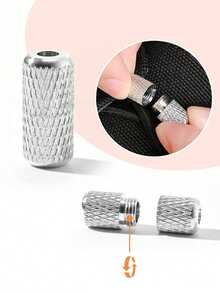 QKC 1pair No Tie Shoe Laces Threaded Button Black White Fashion Without Ties Elastic Laces Sneaker Kids Adult - Multicolor - View 2