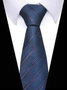 1条高品质印花男士领带，独特设计，适合婚礼、新郎、伴郎、婚纱照、舞会、礼物、晚宴、派对和其他场合。