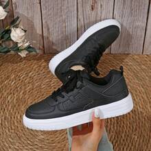 Women's Retro Mary Jane Sneakers Platform Cushioned Sole Casual Street Style Shoes - Black - View 16