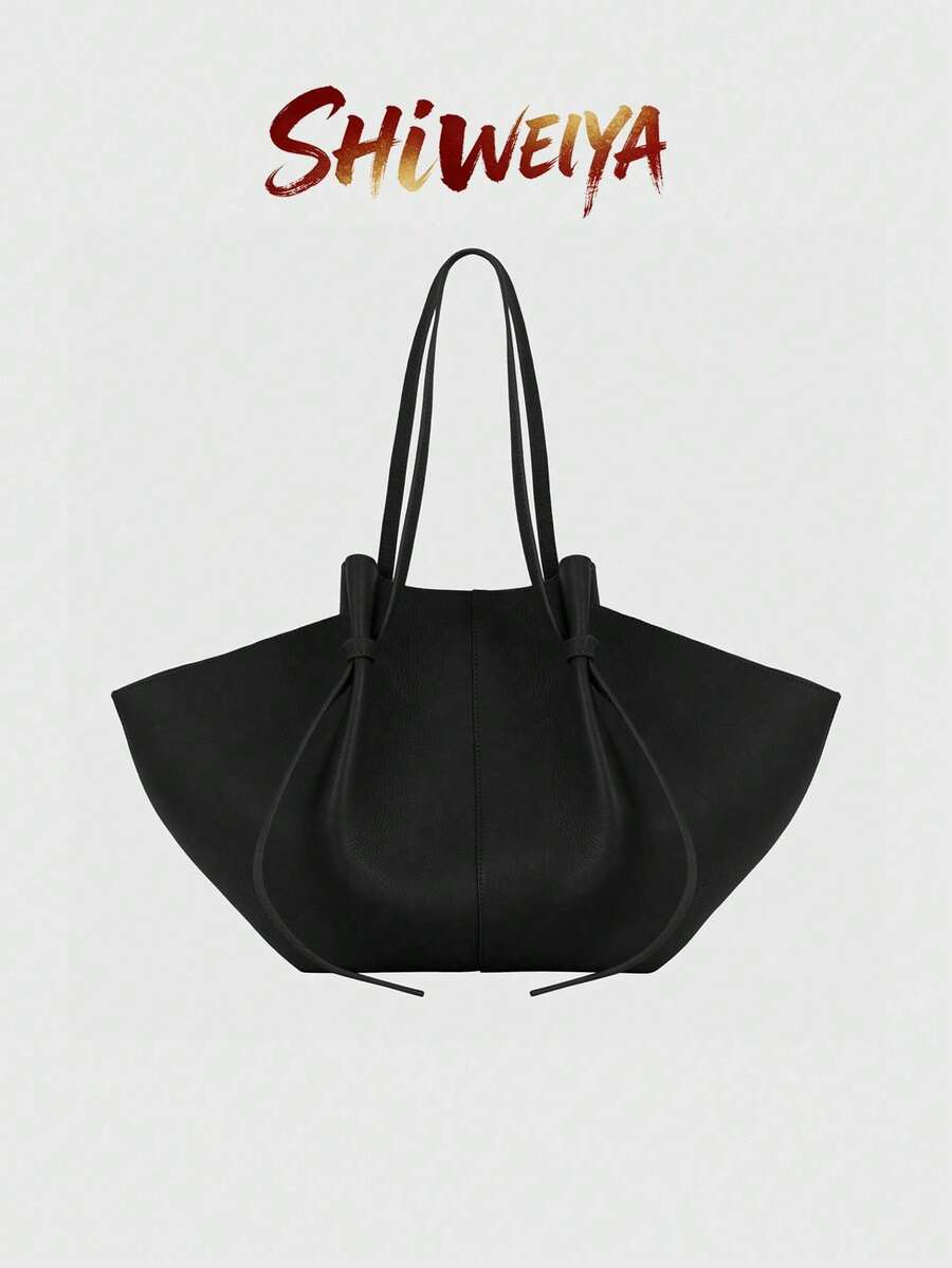 Borsa a spalla da donna, borsa a tracolla in pelle PU di alta capacità