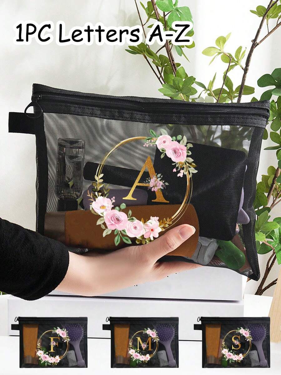 1个花卉金箔印花网眼化妆包,是旅行洗漱用品的理想之选。网眼设计可防止存放各种旅行瓶瓶罐罐时产生潮气。这款时尚美观的化妆包采用拉链封口,可折叠轻便,且不易褪色。 - 彩色 - 查看 1