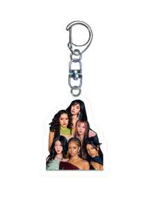 Porte-clés en acrylique de 6 cm du groupe de filles populaire Katseye. Porte-clés en acrylique commémoratif pour les fans des rappeuses Manon, Yoonchae, Jeung et Sophia Laforteza. Porte-clés en acrylique kawaii des idoles Hanni et Minji. Charmant pour sac, cadeau pour les fans de lapins. - Multicolore - Voir 11