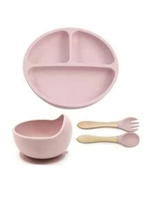 4 Buah Perlengkapan Makan Mandiri Bayi (Baby Led Weaning): Peralatan Makan, Piring, Mangkuk, Garpu, dan Sendok, dengan Nama dan Pola yang Dipersonalisasi, Hadiah Sempurna untuk Anak-anak, Set Hadiah untuk Acara Baby Shower - MultiWarna - View 16