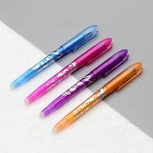 12pcs Blue Erasable Pens - Rubber Pencils, Erasable Pens With Erasers, Friction Pens With Erasers, Erasable Gel Pens, Children/Adult Writing Pens/Stationery - Sets - View 3