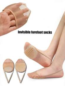 QKC 1 Pair Breathable Comfortable Insole - Half-Size Invisible Insoles, Cushioned, Soft Fabric, Foot Padding, Breathable, Everyday Shoe Accessory, Insoles, Summer High Heels - Multicolor - View 10