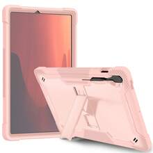 HUASEMI Funda protectora de 13 pulgadas para Galaxy Tab S10FE Plus - Funda protectora de tableta de cobertura completa con soporte incorporado - Oro rosa - Ver 6