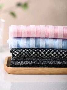 Juego de toallas de baño exfoliantes de malla, diseño de doble cara, adecuado para exfoliación suave y fuerte, exfoliación corporal eficiente, adecuado para ducha y cepillado de espalda. Material de malla de alta calidad, diseño de toalla con tira conveniente, toalla de fibra de pepino, adecuado para uso en piel suave, muy adecuado para uso diario - Multicolor - Ver 6