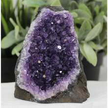 1pc Huge Amethyst Cluster Decor, Top Grade Natural Uncut Amethyst Geode Crystal Cluster From Uruguay, Gemstone Geosurvey Instrument - Multicolor - View 1