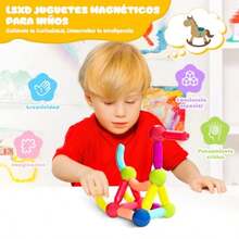 Bloques para Niños Juguetes de construccion con Bolas y Varillas 42 Piezas Juegos Didacticos Creativos y Educativos 3D Rompecabezas en Tercera Dimension Regalo de Cumpleaños Niña de 3 a 7 AñosDuradero y cultiva el interés de los niños - Multicolor - Ver 3