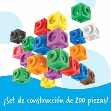 Learning Resources MathLink Cube Big Builders Actividades de Matematica Basica Juguetes Stem Juegos Educativos para Nios 200 Piezas Edades 5+Duradero y cultiva el interés de los niños - Multicolor - Ver 7