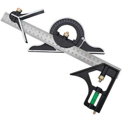 3pcs Multifunctional Measuring Set, T-Square And Protractor Level 3-Piece Set 300MM, Precision Measuring Tool For Carpentry DIY Drafting Work