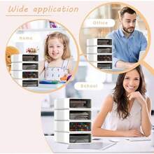 4 Tier Desk Organiser Drawers Stackable White Desktop Drawers Storage Plastic Make Up Desk Storage Box With 5 Drawers For Home Collection Makeup Office Supplies - White - View 7