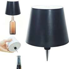 3 Colors Dimmable Bottle Lamp LED Table Lamp Rechargeable Night Lamp Stepless Dimming For Parties Bars Wine Bottles Restaurants - D-trắng - Xem 3